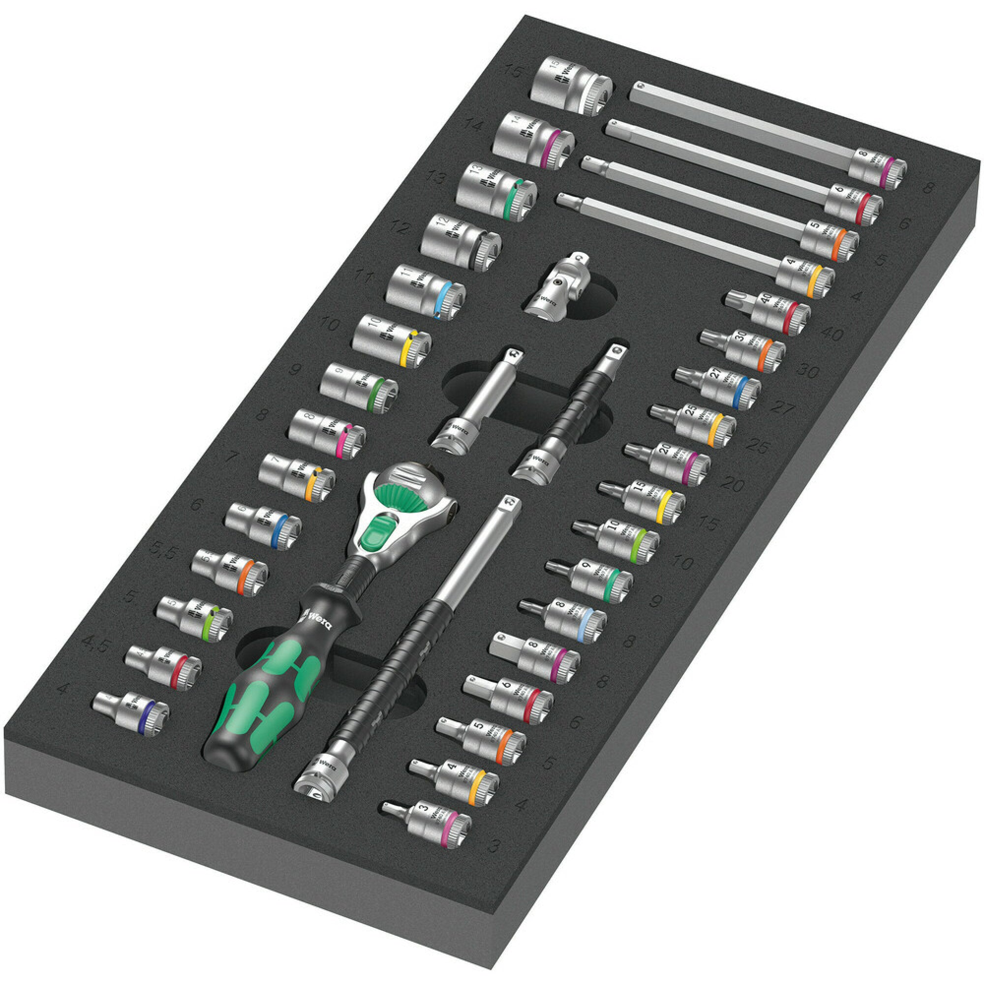 Wera 9720 Foam insert 8000 A Zyklop 1/4