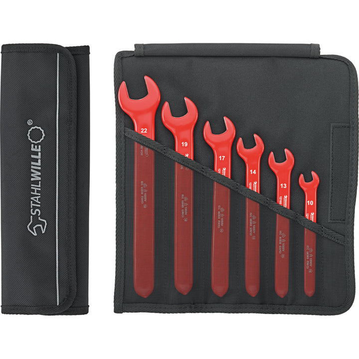 Stahlwille 96404301 12160/6 VDE single-ended open-jaw Spanner 6 Pcs Set