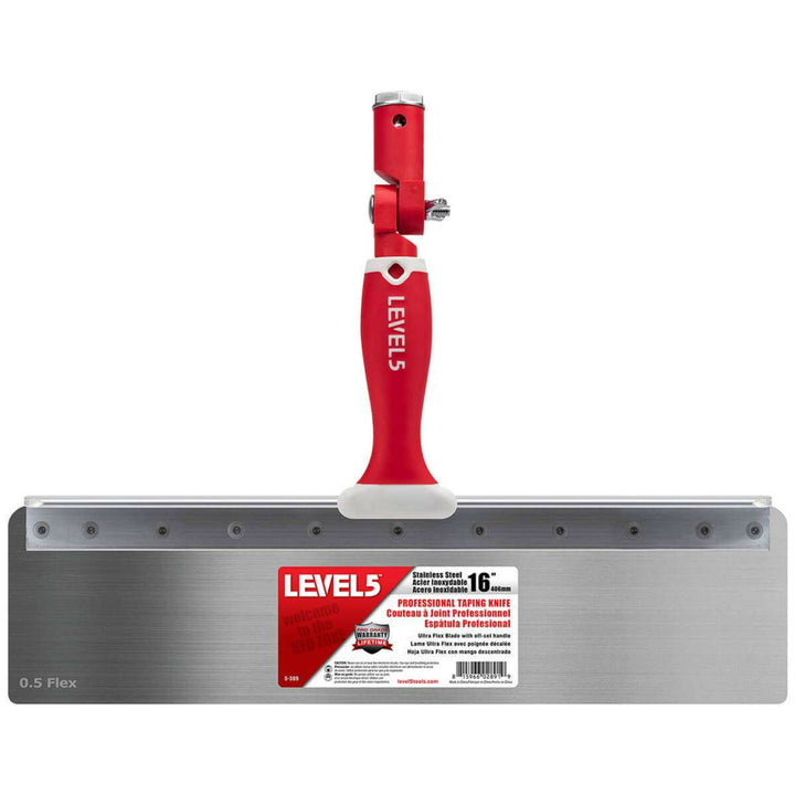 Level5 5-389 16" Stainless Steel 0.5mm Flex Blade Offset Taping Knife