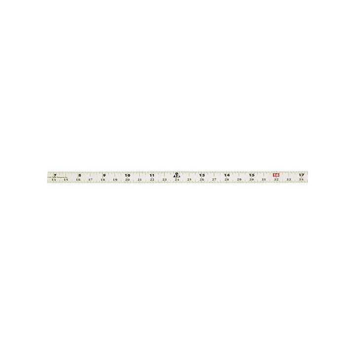 US Tape 50008 Adhesive-Backed Bench Tape 1/2" x 12'; CenterPoint Scale and 16ths; White Blade