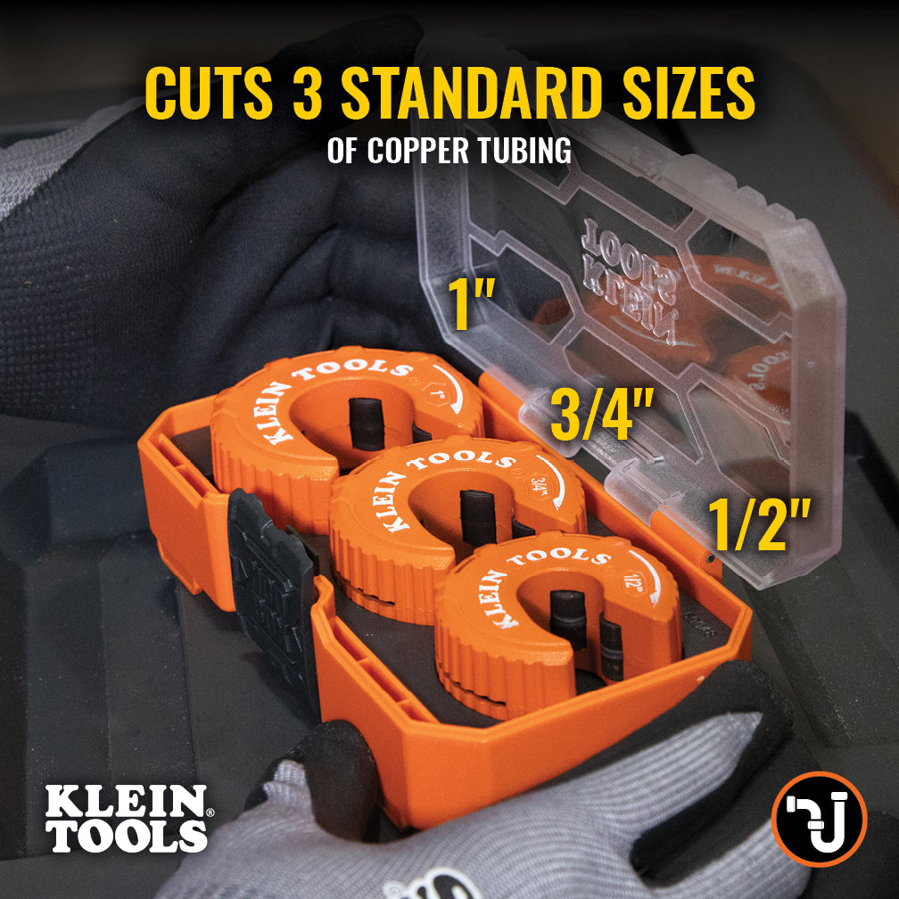 Klein Tools 50048 C-Style Copper Tubing Cutter Set, 3 Pc.