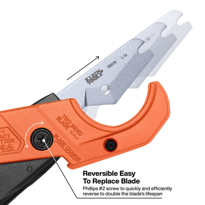 Klein Tools 50072 1-1/4" Compact PEX Pipe and Tubing Cutter