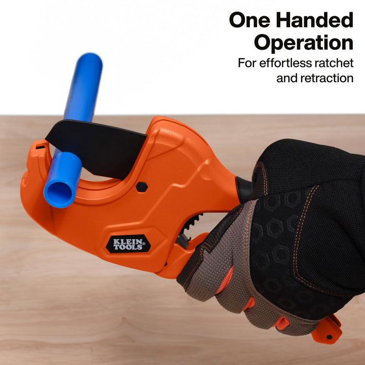 Klein Tools 50080 2-Inch Ratcheting PVC Pipe Cutter