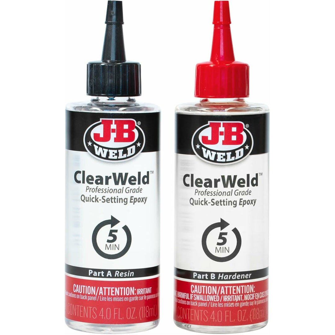 J-B Weld 50240H ClearWeld Professional Size Epoxy & Hardener, 8 oz.