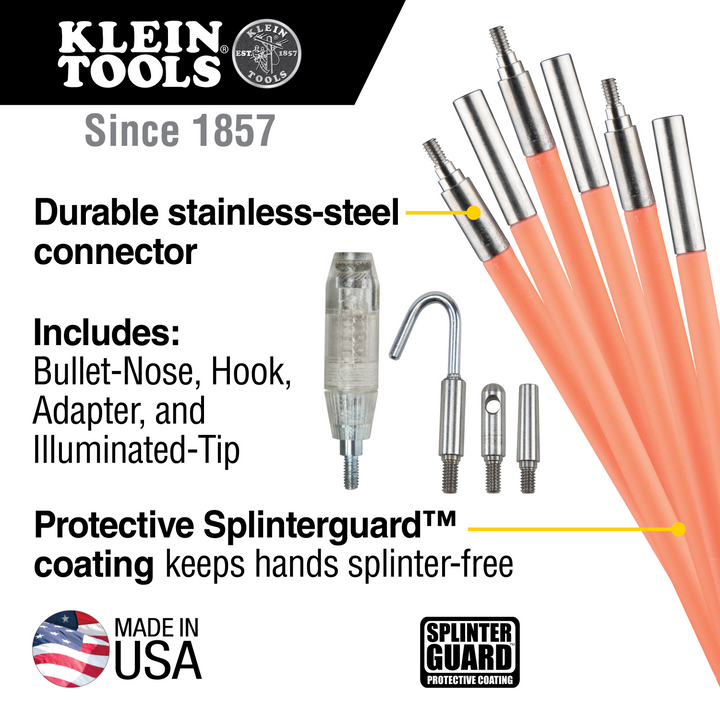 Klein Tools 50303 Lo-Flex Glow Rod, 30-Foot