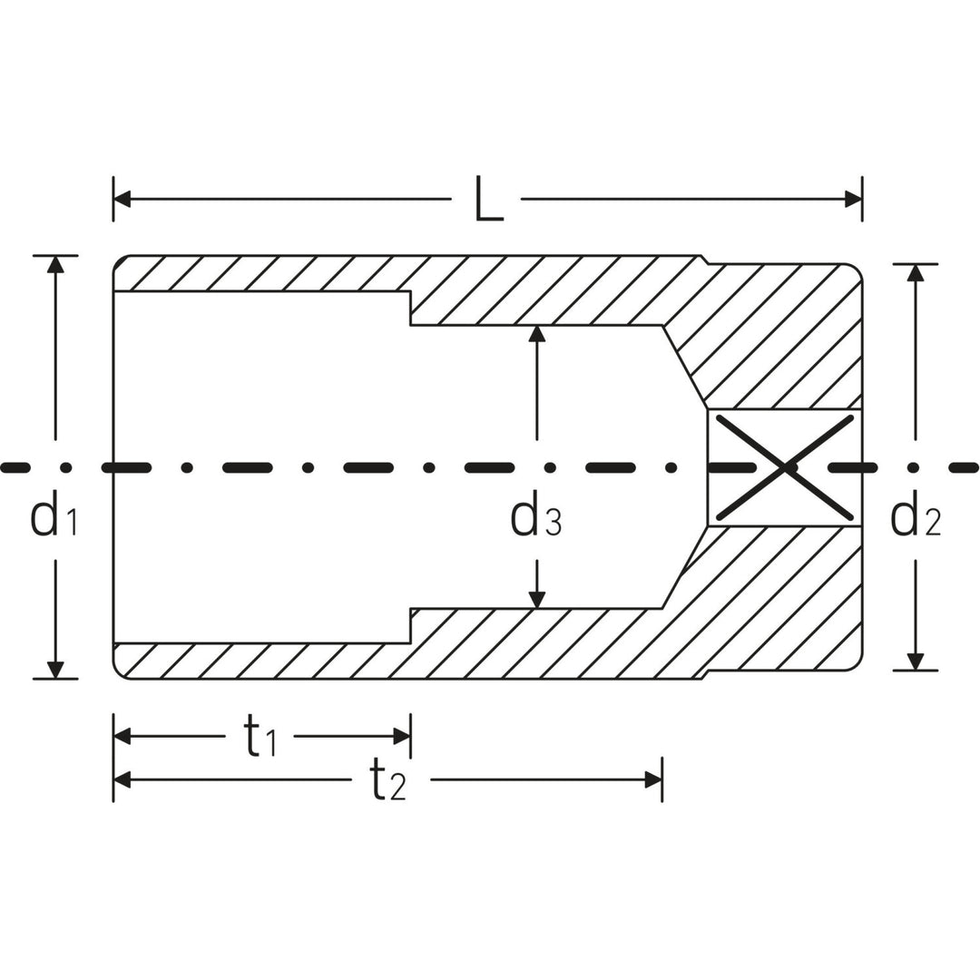 Stahlwille 02620024 460a 3/8" 12-pt Socket, 3/8"