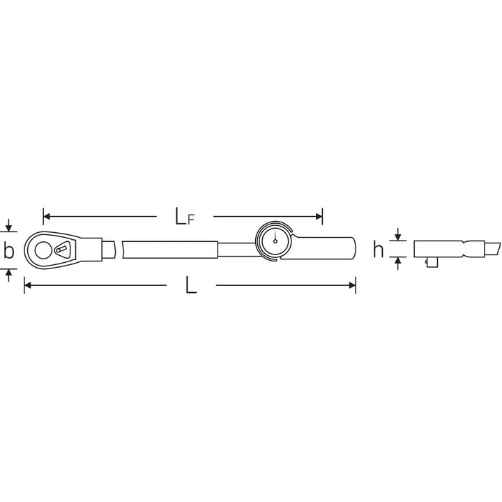 Stahlwille 50450080 3/4" Torque Wrench with Dial Gauge 160Nm - 800Nm