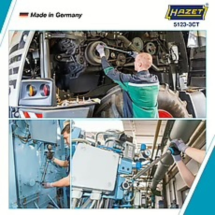 Hazet 5123-3CT 1/2 inch (12.5 mm) square ∙ solid Torque wrench ∙ 60 – 320 Nm ∙ ±3%