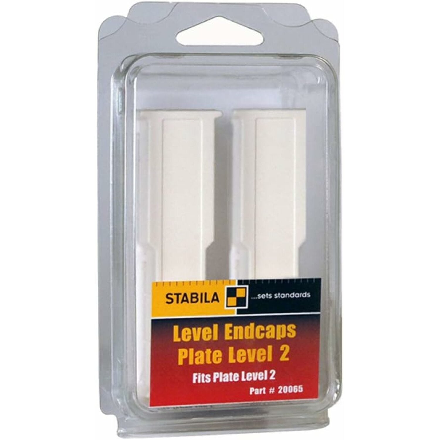 Stabila 20065 Type 106T plate level 2 endcaps, 2 pcs., Generation 2 ...