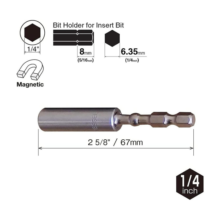 Vessel Tools IBHBM67 Impact-Ball Torsion Bit Holder