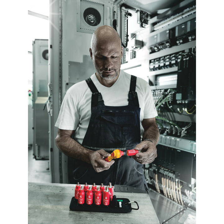 Wera Belt B VDE 1 Zyklop bit socket set TORX® / hexagonal socket with holding function, 3/8" drive, 11 pieces