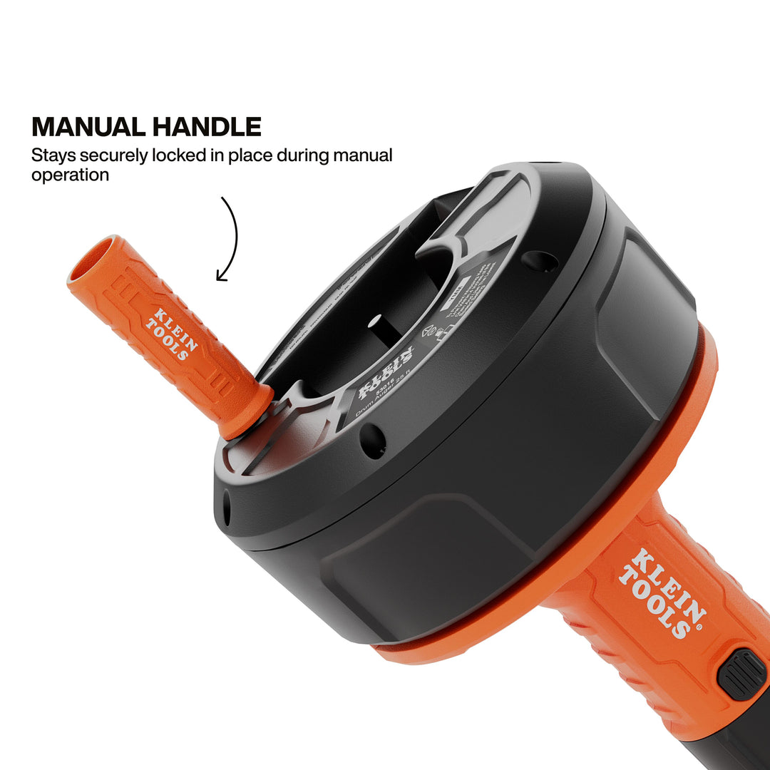 Klein Tools 53016 25-Foot Auto-Feed Drum Auger