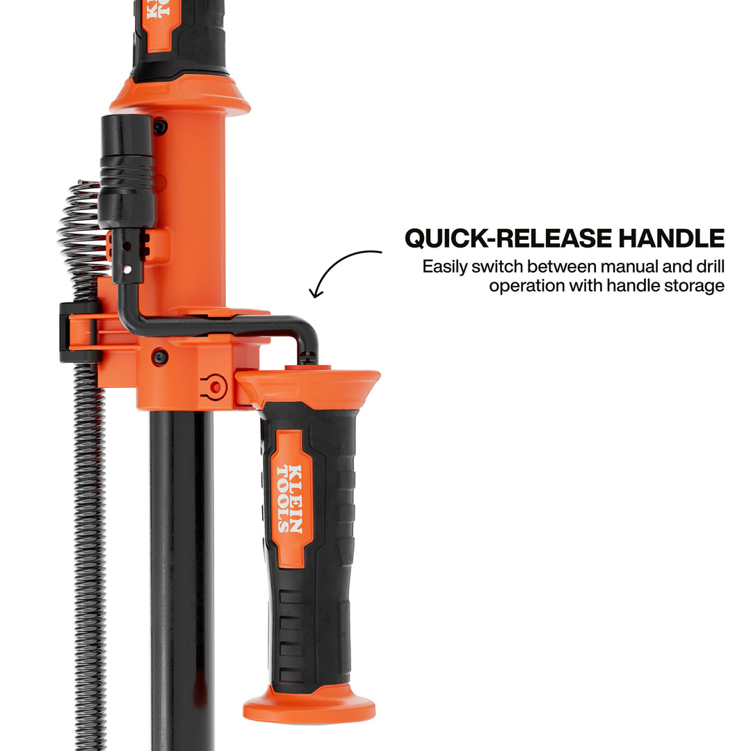 Klein Tools 53018 6-Foot Steel Toilet Auger