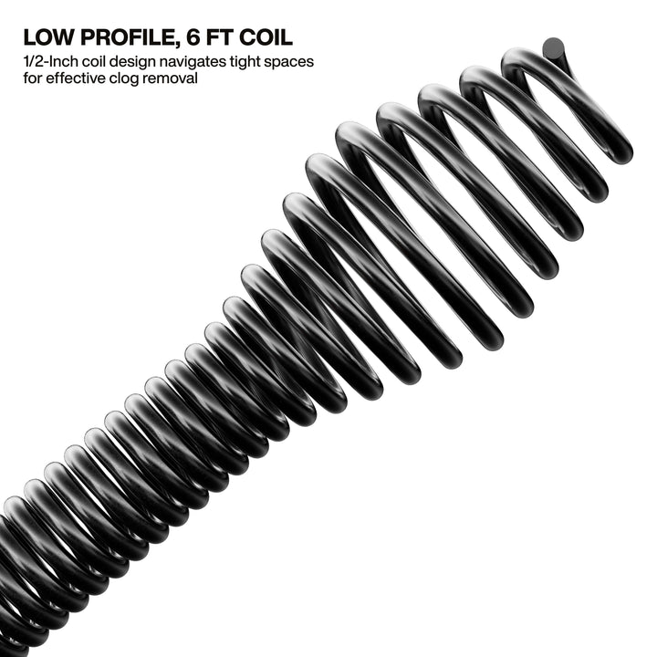 Klein Tools 53018 6-Foot Steel Toilet Auger