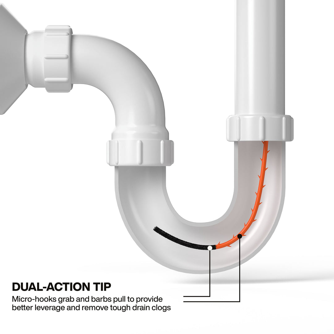 Klein Tools 53020 18-Inch Drain Snake Auger, 3-Pack