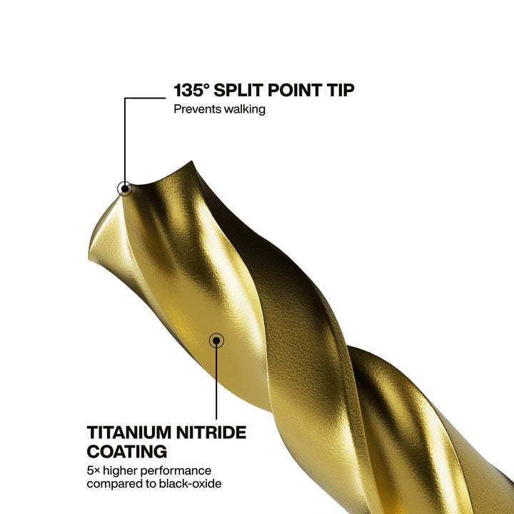Klein Tools 53614 Titanium Drill Bit Set, 14 Pc.