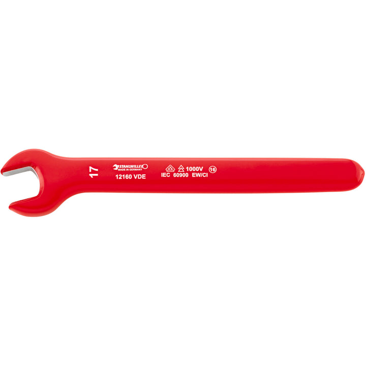 Stahlwille 44180022 12160 VDE single-ended open-jaw Spanner 22 mm