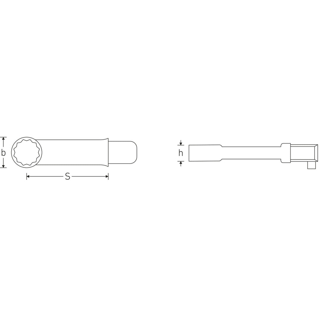 Stahlwille 58621220 732AG/10 Ring Insert Tool, 5/16 Inch Spanner
