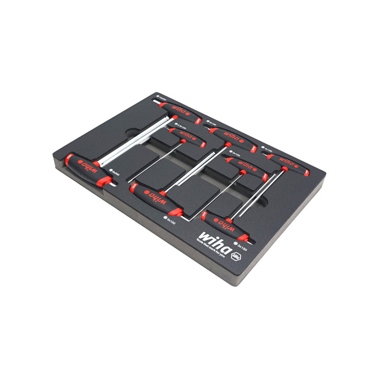 Wiha Tools 54079 Metric T-Handle Foam Tray Set, 8 Pc.