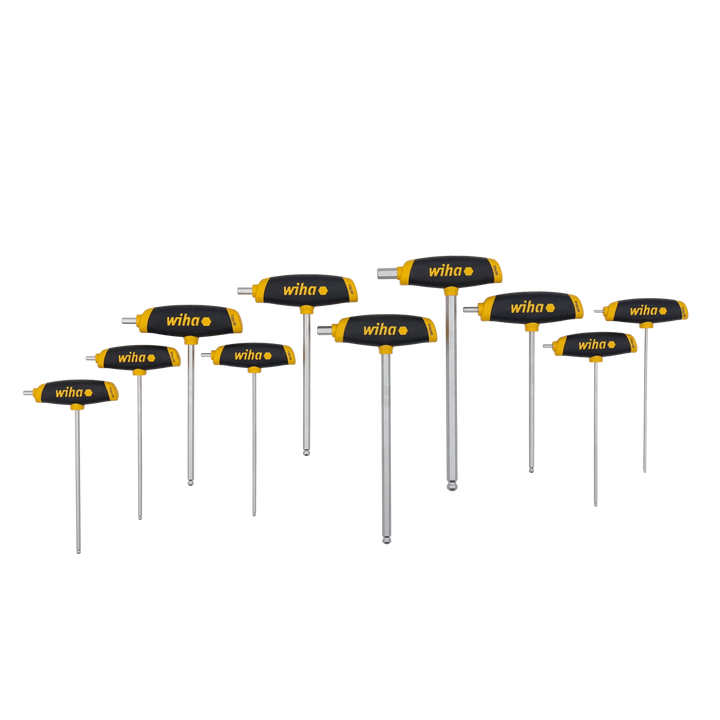 Wiha Tools 54081 SAE T-Handle Foam Tray Set, 10 Pc.