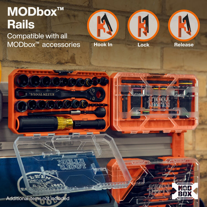 Klein Tools 54855MB MODbox Wall System, 16-Inch Panel, 4-Pack