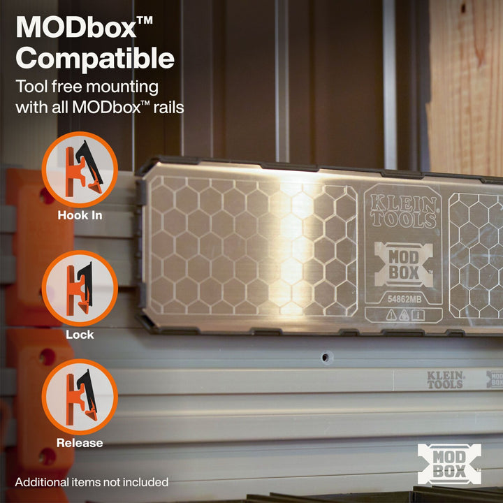 Klein Tools 54862MB MODbox Wall System, Steel Mount