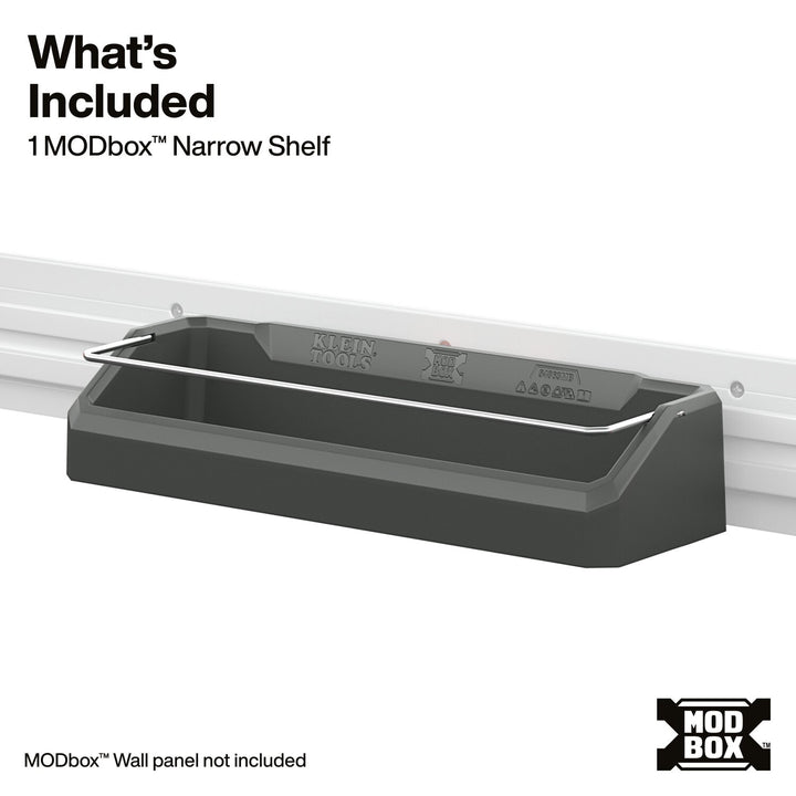 Klein Tools 54863MB MODbox Wall System, Narrow Shelf