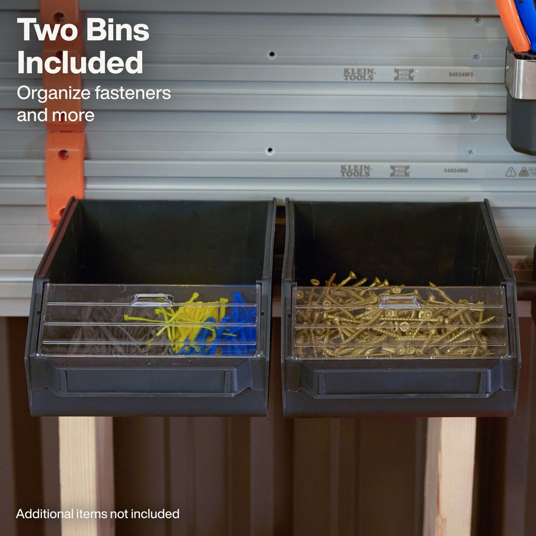 Klein Tools 54864MB MODbox Wall System, Large Bin, 2-Pack