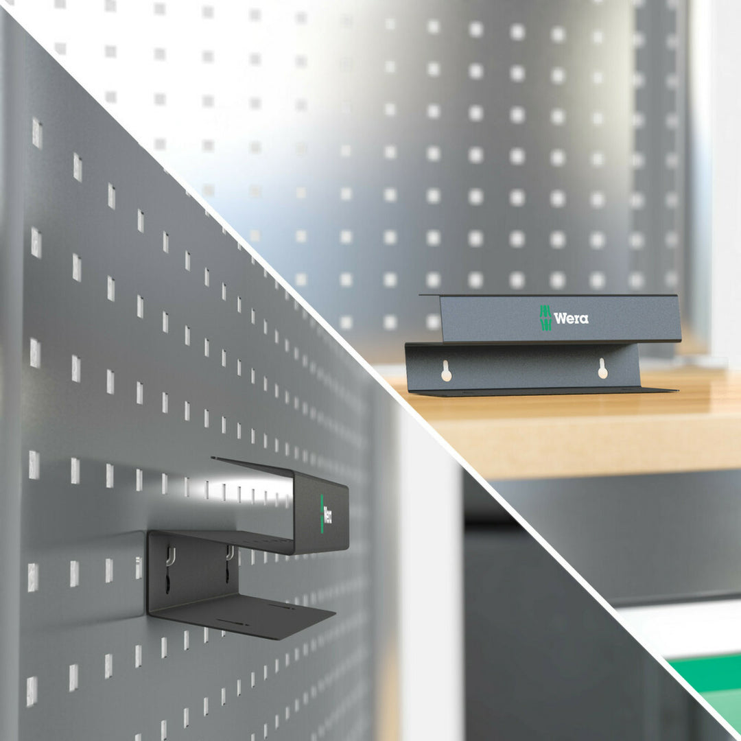 Wera 9605 Metal rack for T-handle screwdrivers, 214 x 78 mm