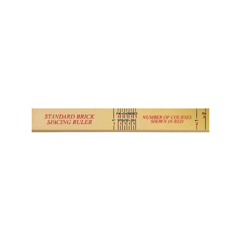 US Tape 55110 Rhino Fiberglass Folding Ruler 5/8" x 6' Brick Spacing Scale Front Side, 16ths Back Side