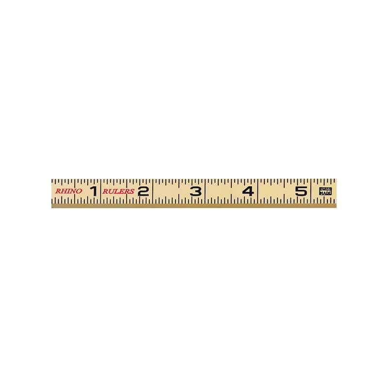 US Tape 55160 Rhino Fiberglass Folding Ruler 5/8" x 6' Carp with 6" sliding extension, Yellow