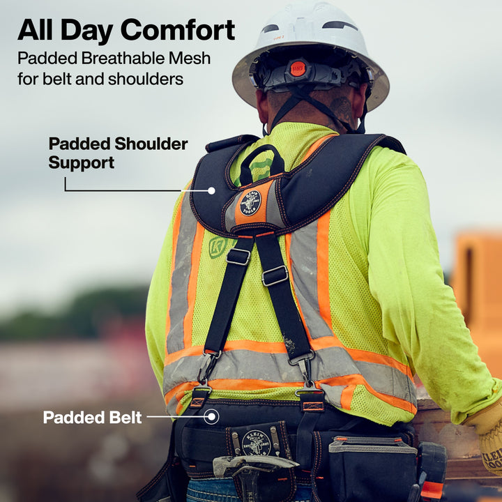 Klein Tools 55896 Tool Rig with Suspenders, 23 Pockets