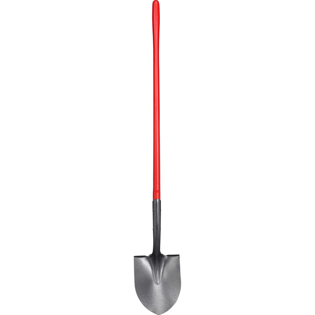 Corona SS 65020 Round Point Shovel, 14-Gauge, 12 in. Head, 48 in. Solid-Core Fiberglass Handle