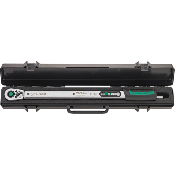 Stahlwille 96507214 721QR/20/3/1 Torque Wrench Set, 1/2" Drive