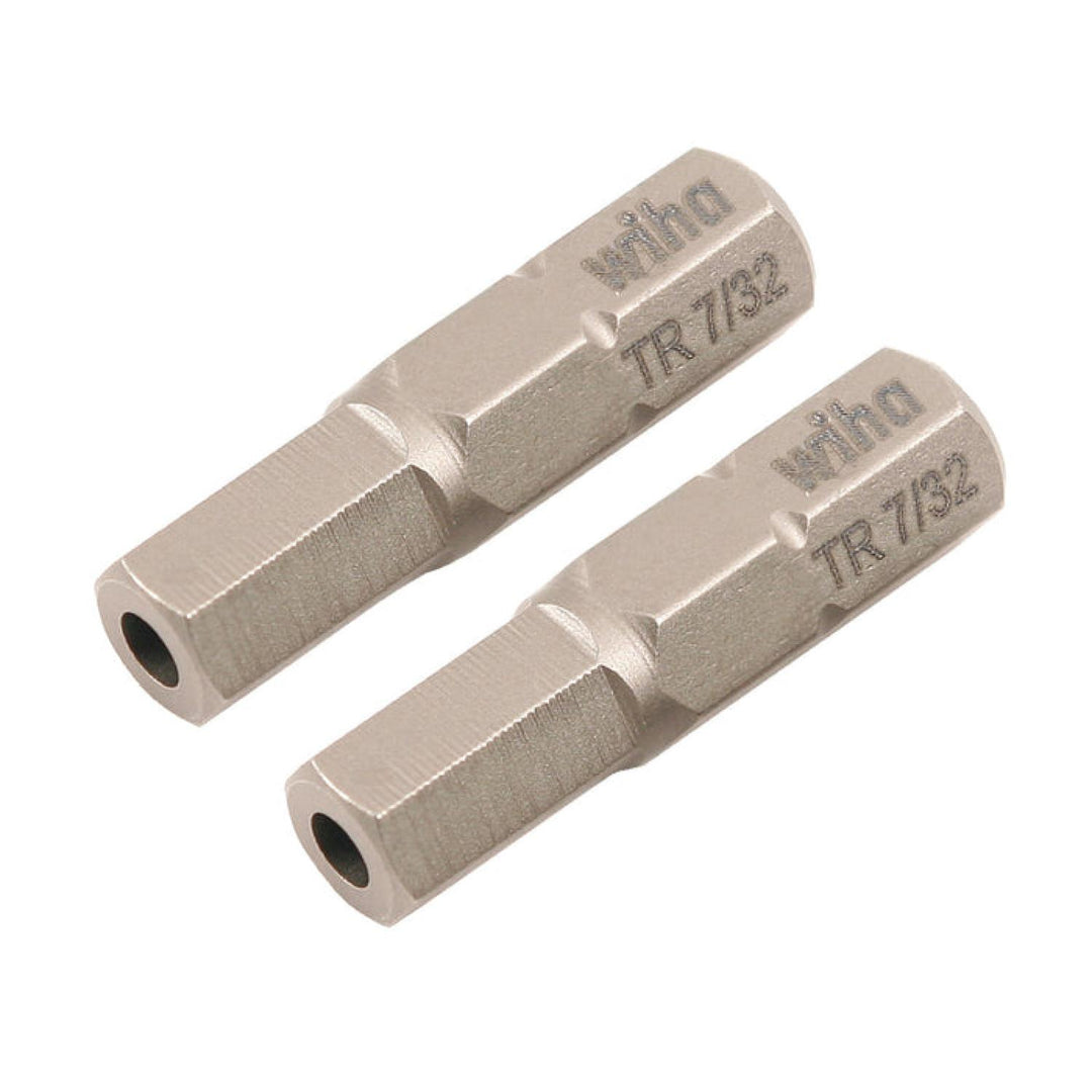 Wiha Tools 71977 Security Hex Insert Bit, 7/32" x 25 mm, 2 Pk.