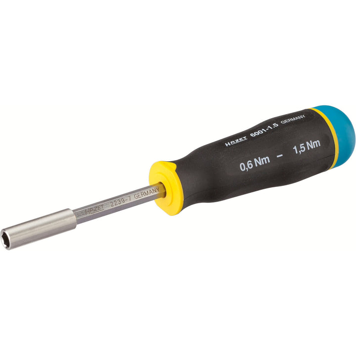 Hazet 6001-1.5/3 1⁄4″ Torque screwdriver ∙ 0.6 – 1.5 Nm ∙ ±10%