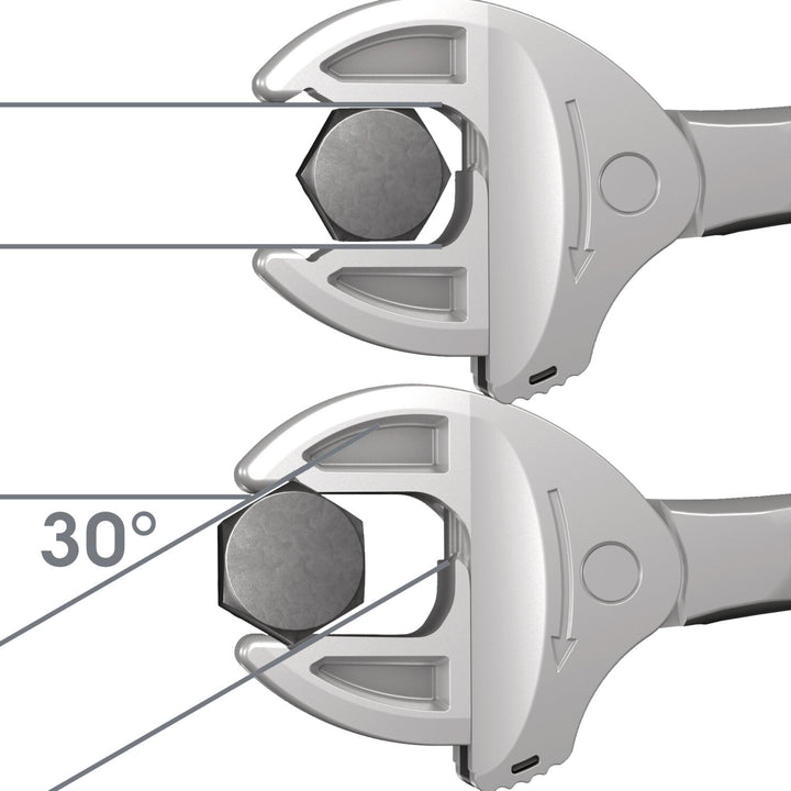 Wera 6004 Joker S self-setting spanner, 10-13 x 7/16-1/2" x 154 mm