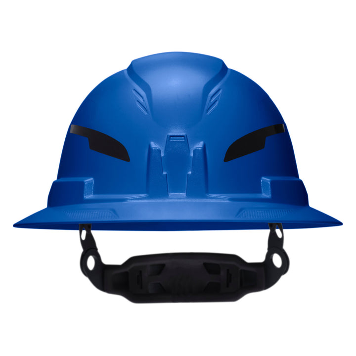 Klein Tools 60249T2 Class E Type-2 Hard Hat, Non-Vented Full Brim Style with Strap, Blue