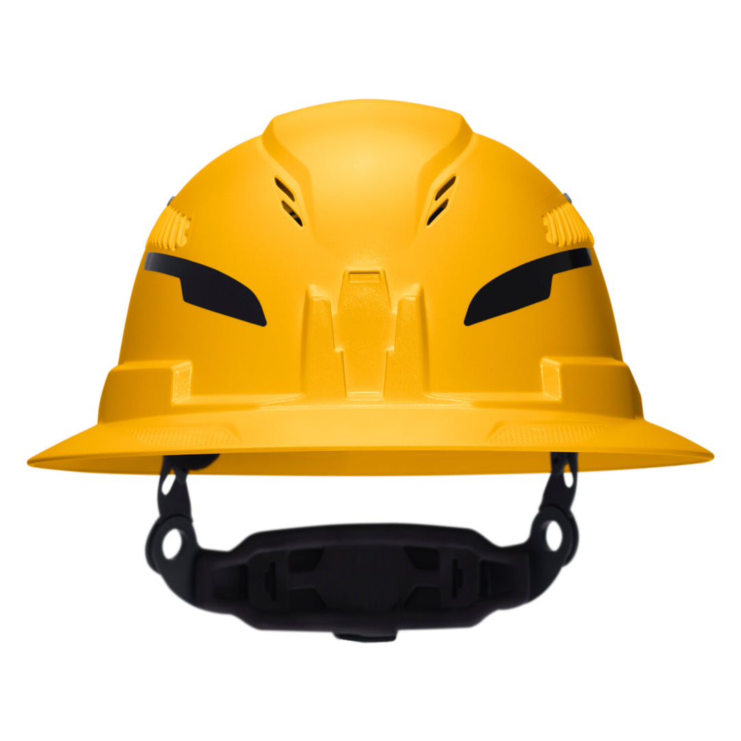 Klein Tools 60262T2 Class C Type-2 Hard Hat, Vented Full Brim with Strap, Yellow