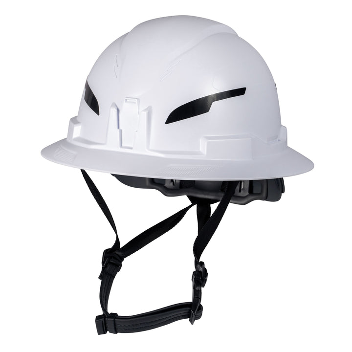 Klein Tools 60400T2CND Class E Type-2 Hard Hat, Non-Vented Full Brim, Strap, White, SHELL ONLY