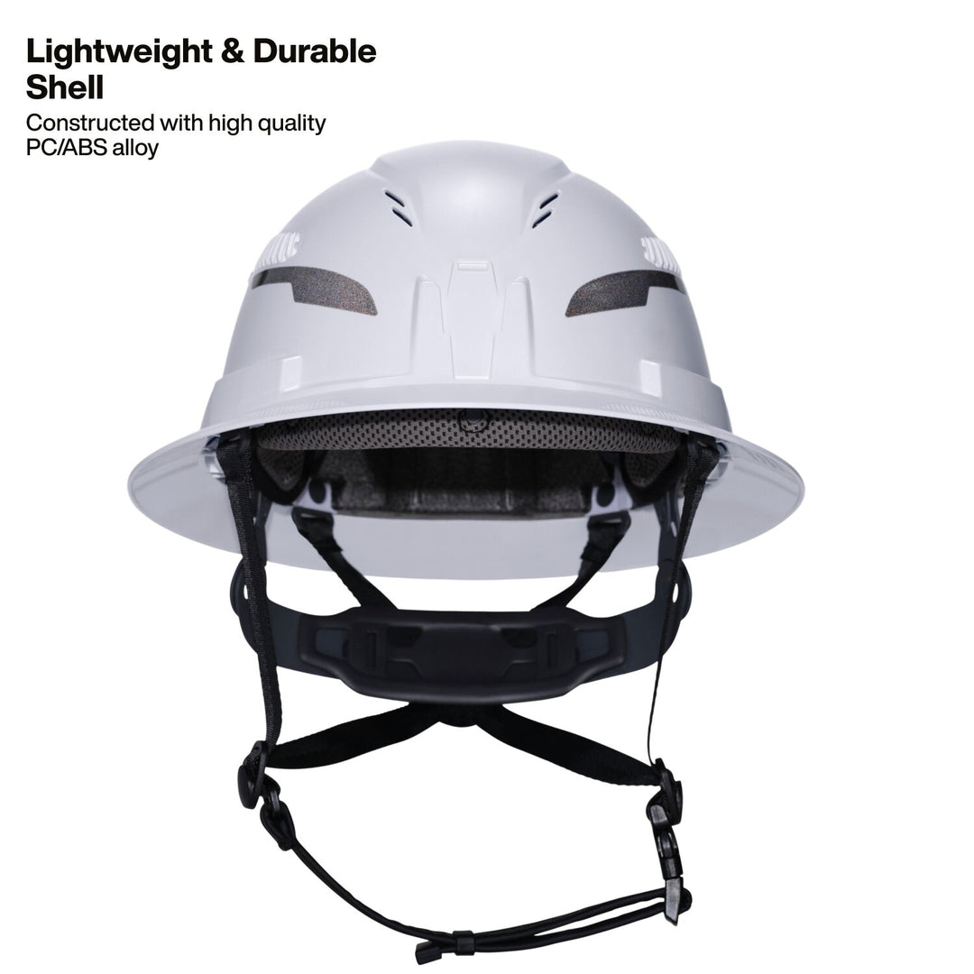 Klein Tools 60911T2 Class C Type-2 Hard Hat, Vented Full Brim with Strap, High Visibility Lime