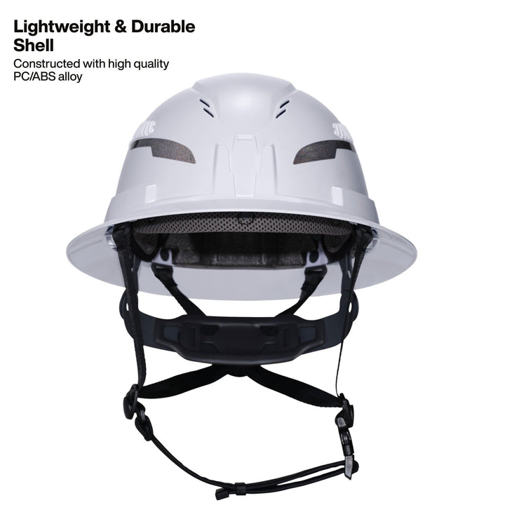 Klein Tools 60911T2 Class C Type-2 Hard Hat, Vented Full Brim with Strap, High Visibility Lime