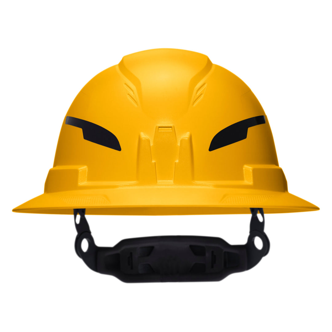 Klein Tools 60489T2 Class E Type-2 Hard Hat, Non-Vented Full Brim Style with Strap, Yellow