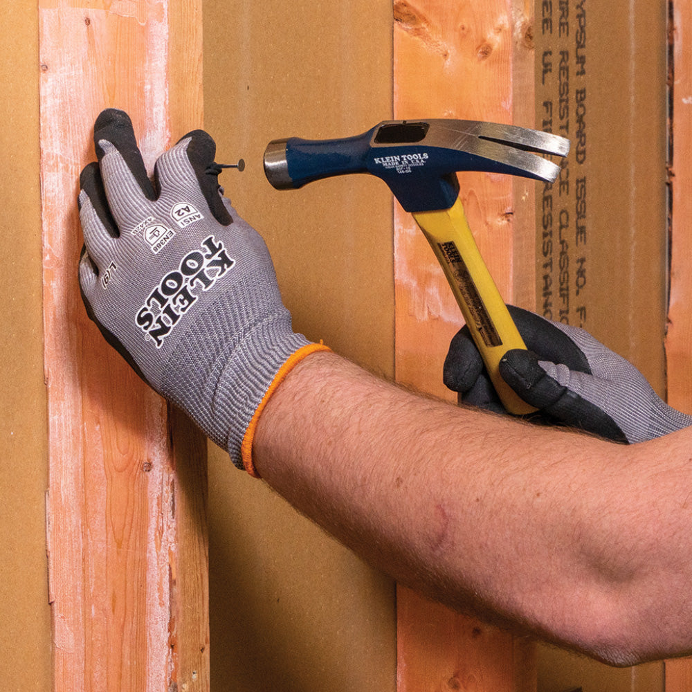 Klein Tools Knit Dipped Gloves, Cut Level A2, Touchscreen, 2-Pair