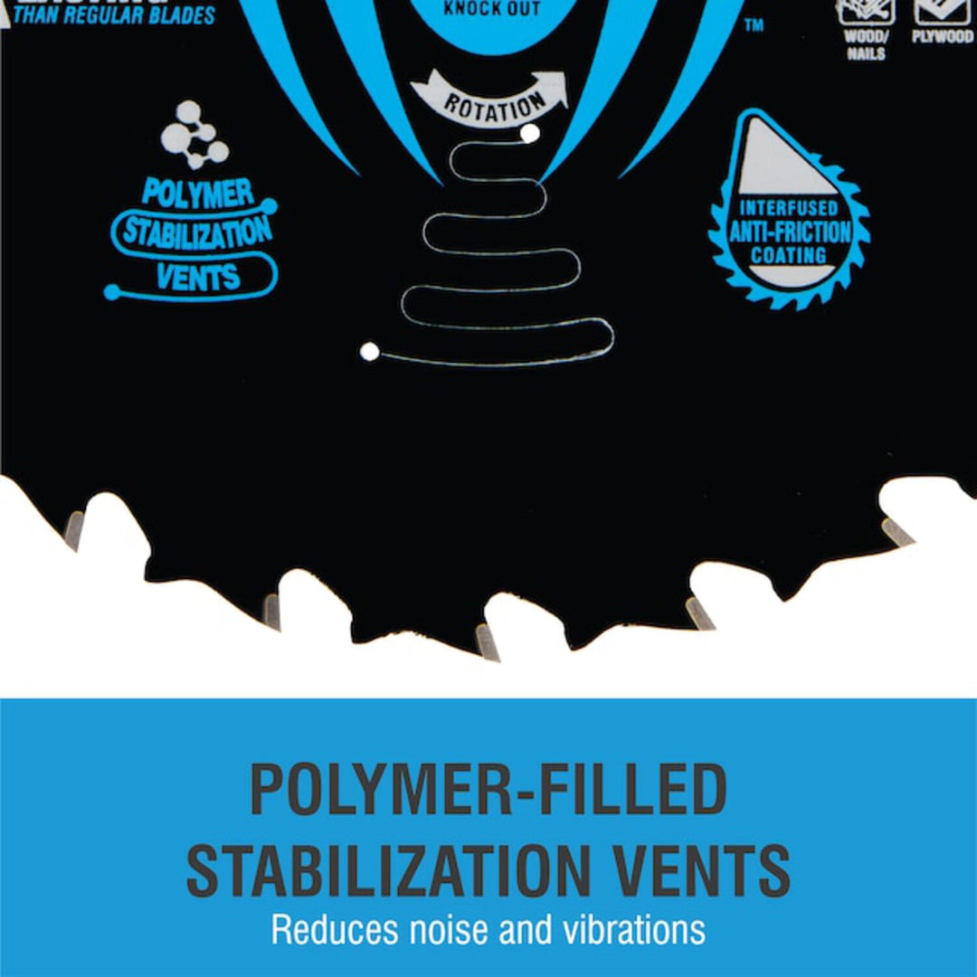 Spyder 13050 7-1/4-in 24 -Tooth Rough Finish Tungsten carbide-tipped steel Circular saw blade Set 3 -Pack