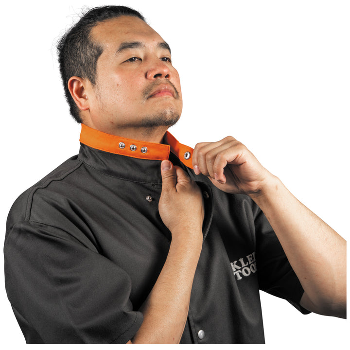 Klein Tools 60788 Flame-Resistant Welding Jacket with Removable Welding Sleeves, Large