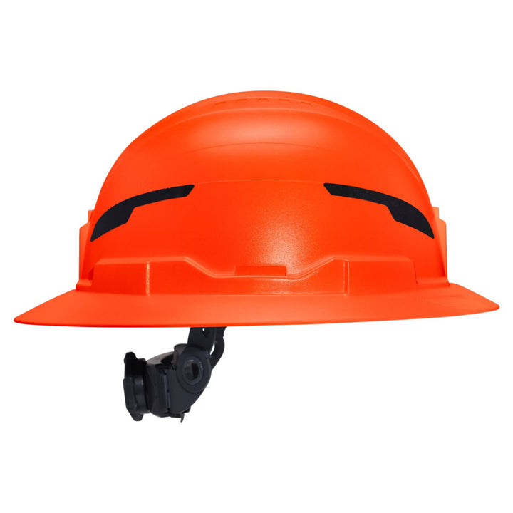 Klein Tools 60860T2 Class E Type-2 Hard Hat, Non-Vented Full Brim Style with Strap, Orange