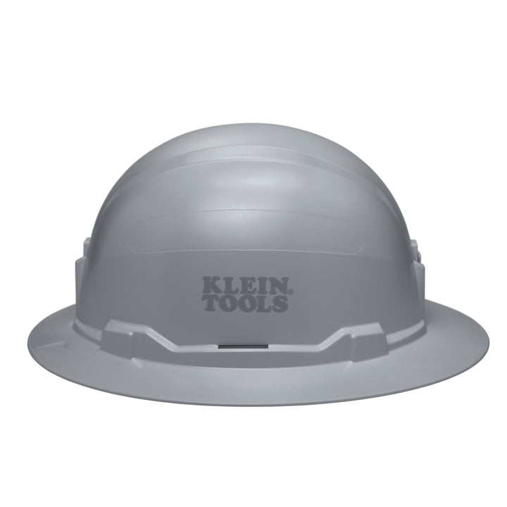 Klein Tools 60863BR Hard Hat, Non-Vented, Full Brim Style, Gray