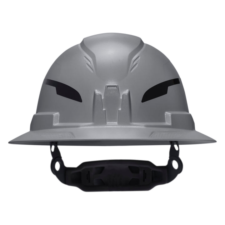 Klein Tools 60863T2 Class E Type-2 Hard Hat, Non-Vented Full Brim Style with Strap, Gray