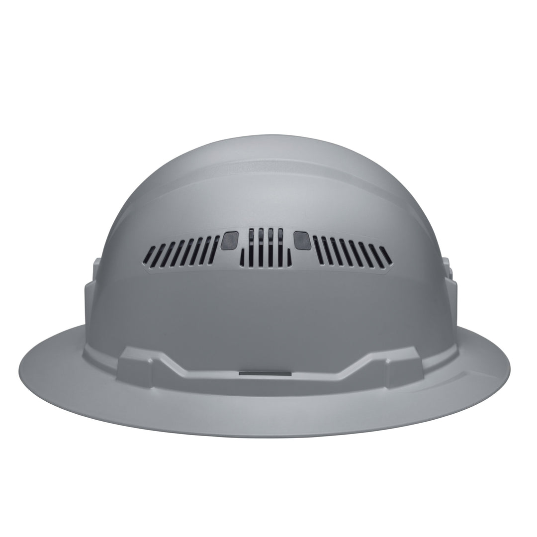 Klein Tools 60864BR Hard Hat, Vented, Full Brim Style, Gray